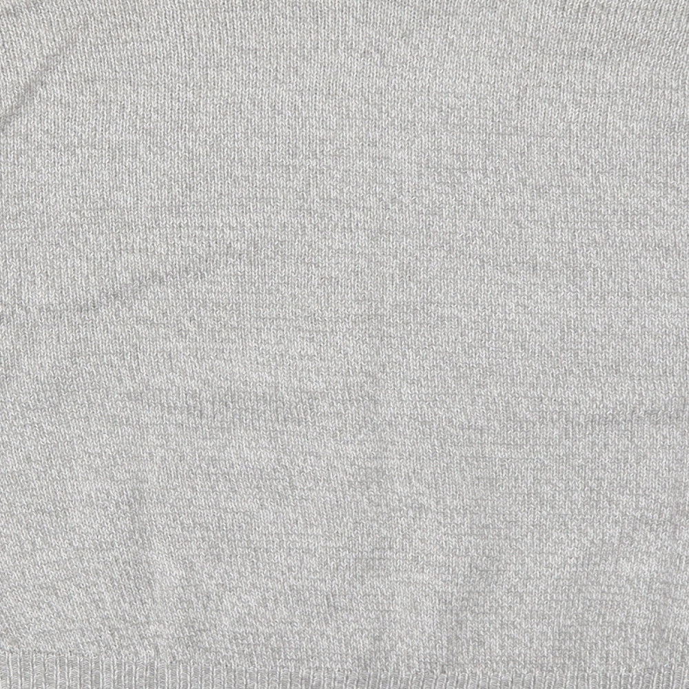 H&M Womens Grey  Knit Pullover Jumper Size M
