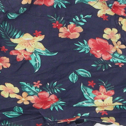 Nutmeg Boys Blue Floral  Basic Button-Up Size 6-9 Months