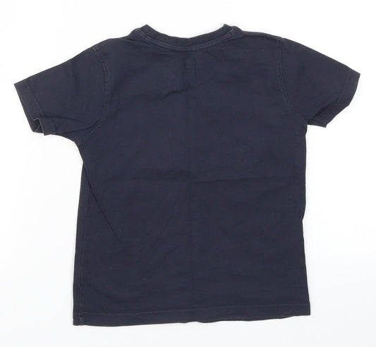 Marks and Spencer Girls Blue   Basic T-Shirt Size 5 Years  - All in This Together