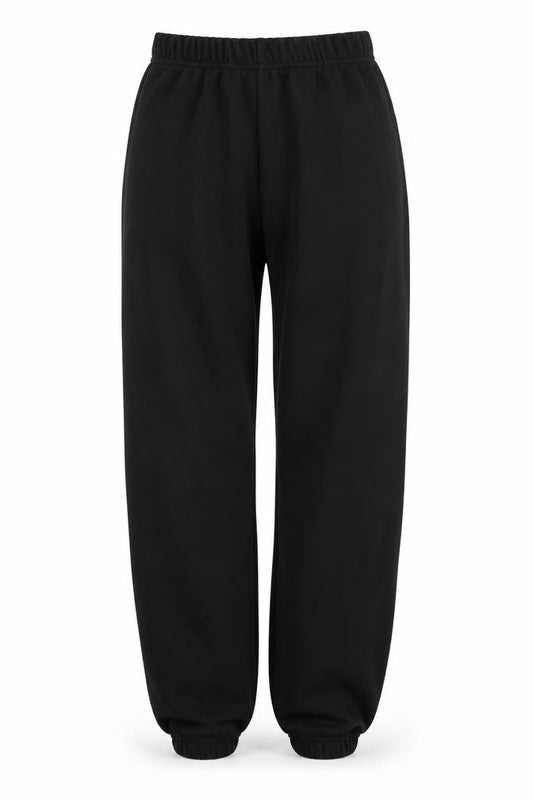 Womens UK Size S Boohoo Regular Fit Sweatpants Black Trousers