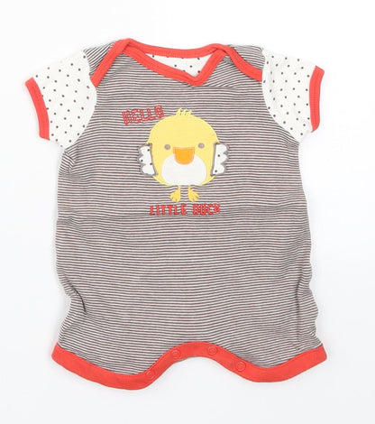 Mothercare Baby Brown Striped  Babygrow One-Piece Size Newborn  - Hello Little Duck