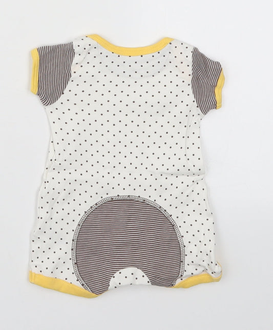 Mothercare Baby White Polka Dot  Babygrow One-Piece Size Newborn