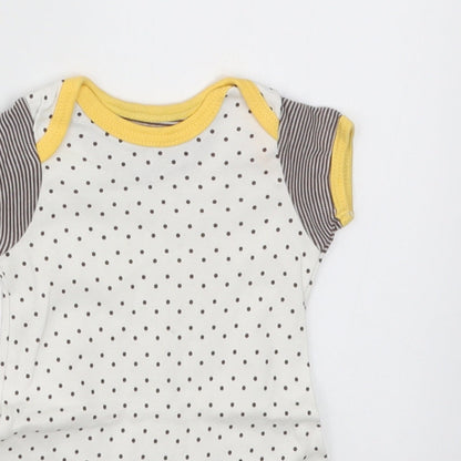 Mothercare Baby White Polka Dot  Babygrow One-Piece Size Newborn