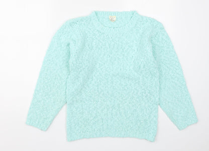 GI Womens Blue  Knit Pullover Jumper Size 12