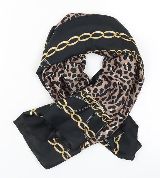 Bijou Rigite Womens Brown Animal Print   Scarf