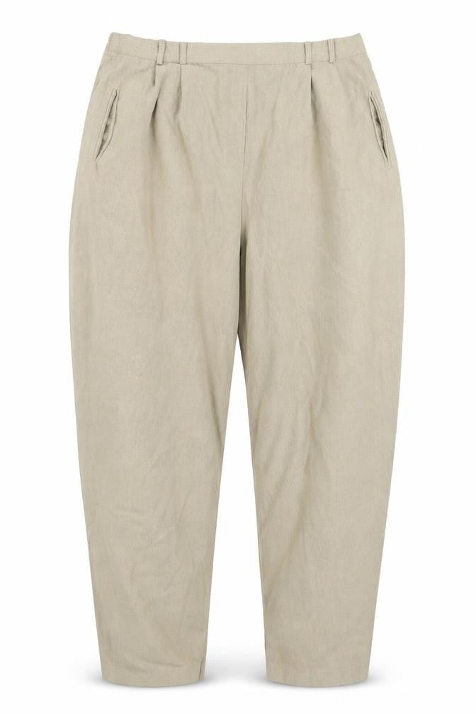 Womens UK Size 22 Design Essentials Regular Fit  Beige Trousers