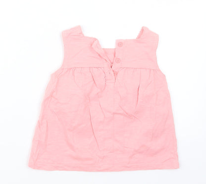 F&F Girls Pink   T-Shirt Dress  Size 12-18 Months