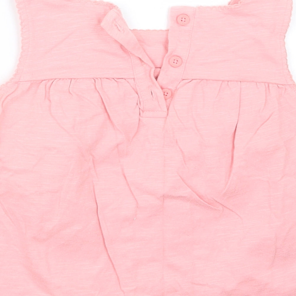 F&F Girls Pink   T-Shirt Dress  Size 12-18 Months