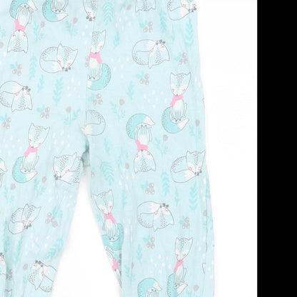 Matalan Girls Blue Geometric  Capri Pyjama Pants Size 5 Years