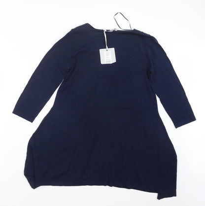 Womens UK Size S Pebble Bay Blue Pullover Jumper