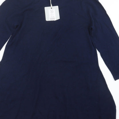 Womens UK Size S Pebble Bay Blue Pullover Jumper
