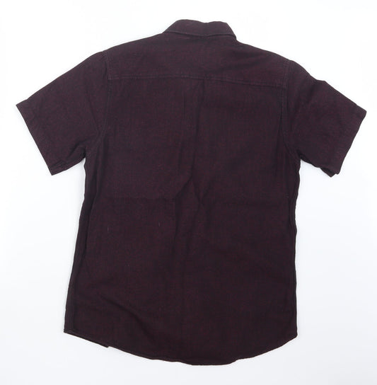 Topman Mens Purple    Button-Up Size S