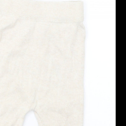 TU Baby Beige  Knit Capri Trousers Size 3-6 Months
