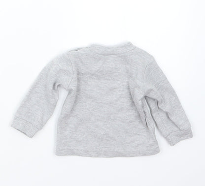 Bebe Bonito Boys Grey   Basic T-Shirt Size 0-3 Months