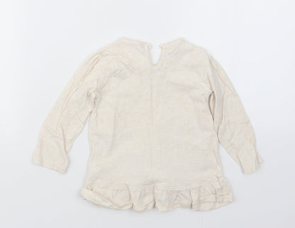 George Girls Beige   Basic T-Shirt Size 9-12 Months