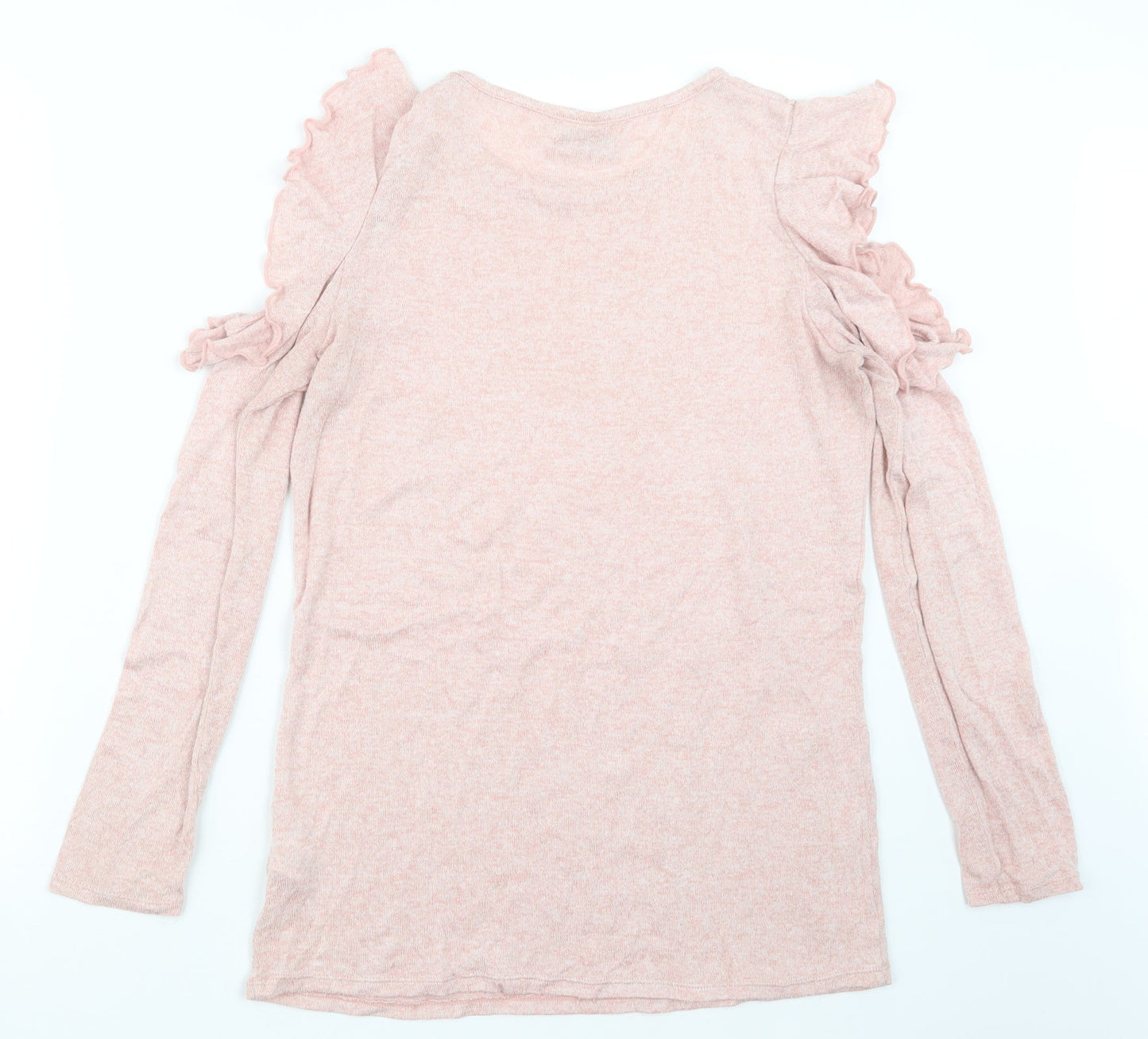 Womens UK Size 8 Papaya Pink Pullover Jumper