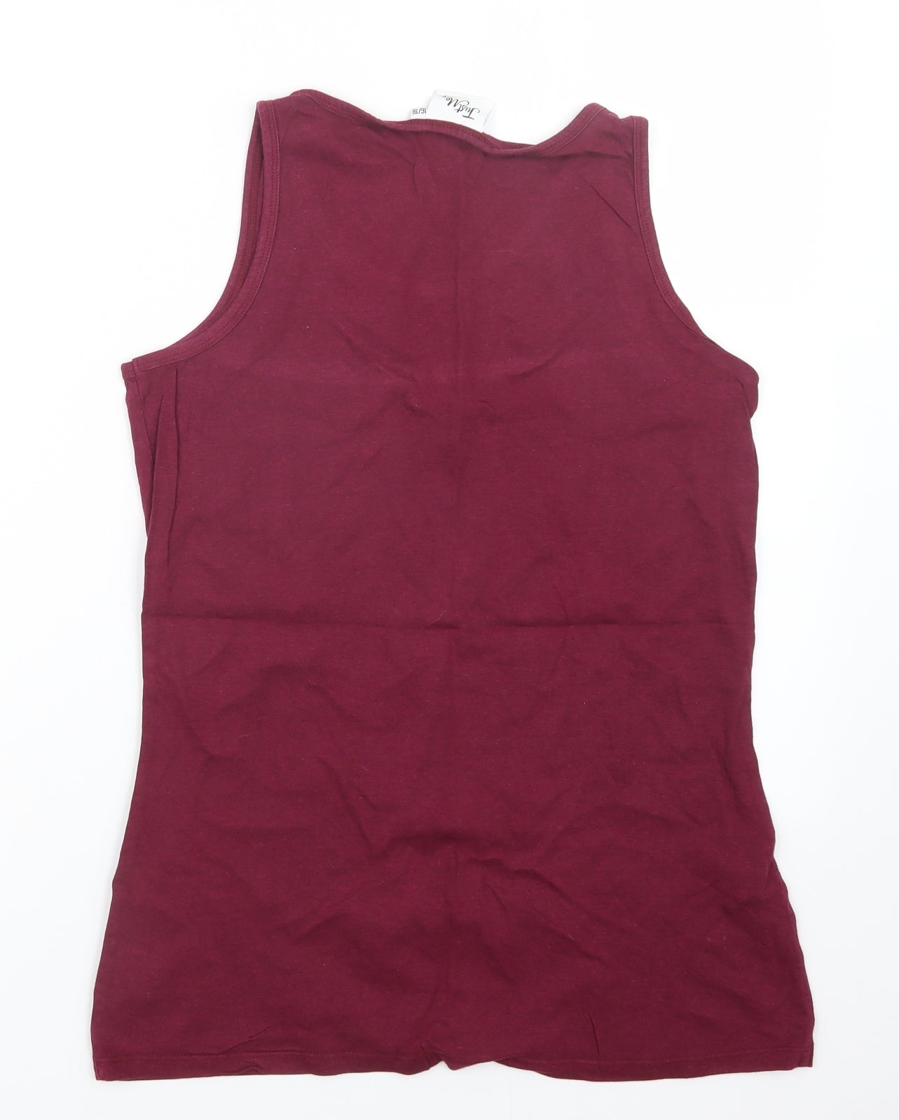 Just Me Womens Purple   Basic Tank Size 16