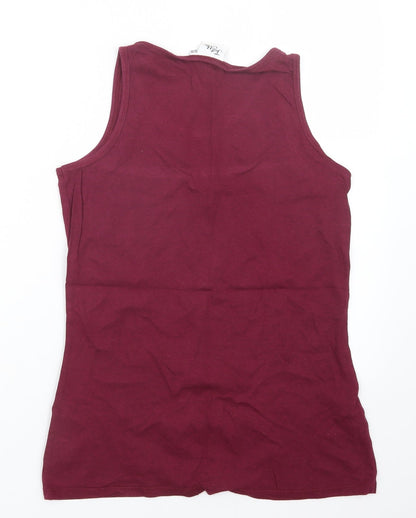 Just Me Womens Purple   Basic Tank Size 16