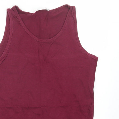 Just Me Womens Purple   Basic Tank Size 16