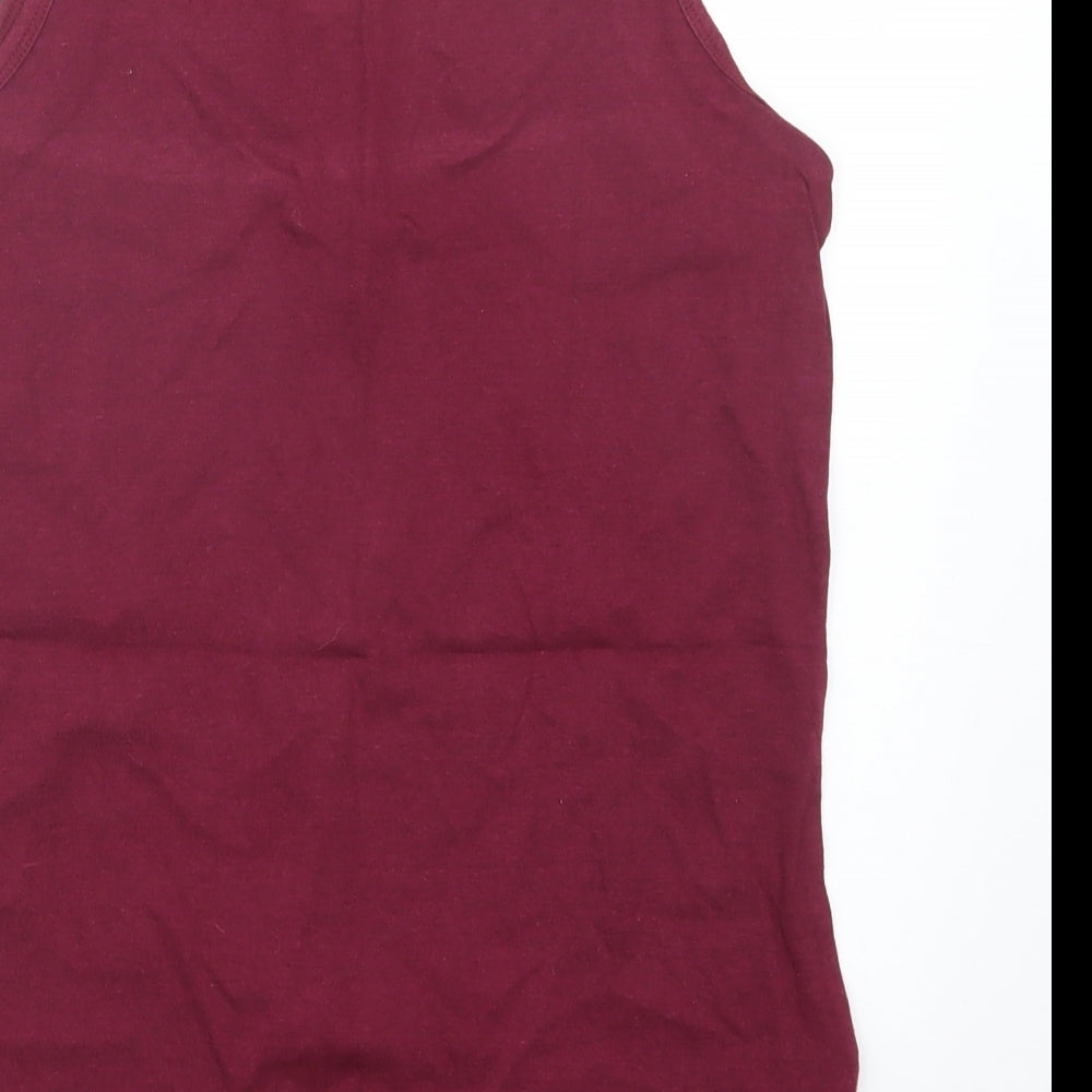 Just Me Womens Purple   Basic Tank Size 16
