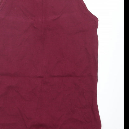 Just Me Womens Purple   Basic Tank Size 16