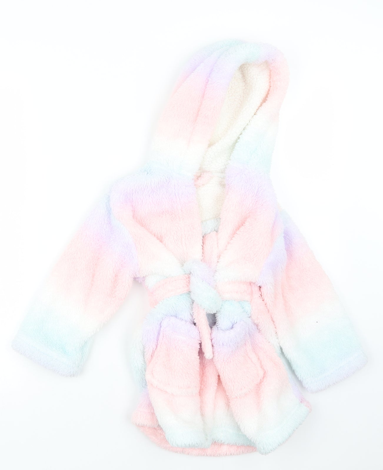 Nutmeg Girls Purple Geometric  Top Robe Size 3-4 Years