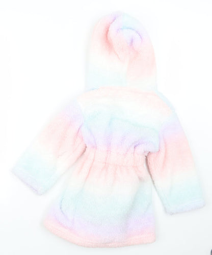 Nutmeg Girls Purple Geometric  Top Robe Size 3-4 Years