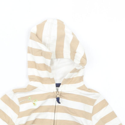 Little Me Boys Beige Striped  Jacket  Size 6-9 Months
