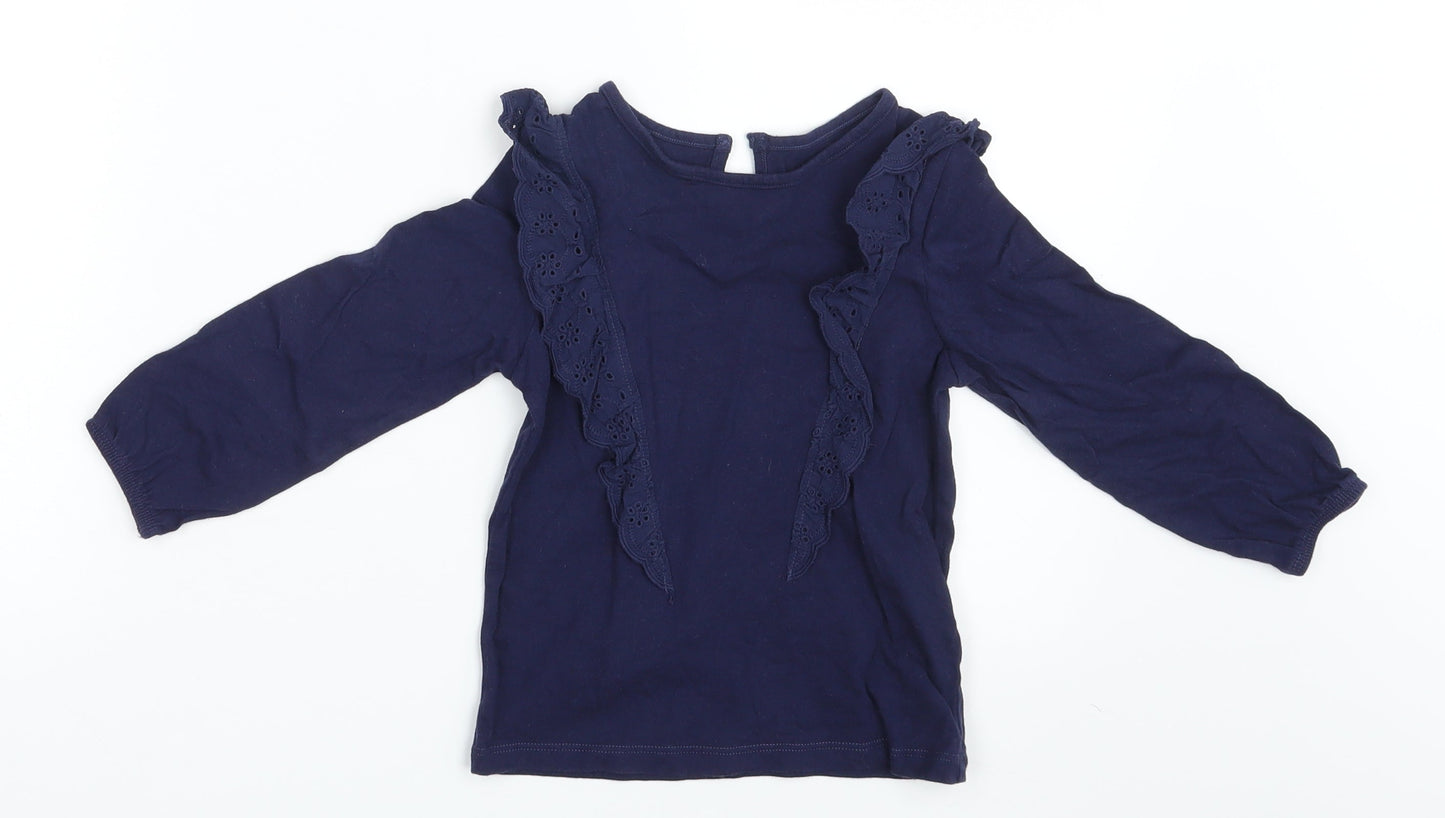 F&F Girls Blue   Basic T-Shirt Size 24 Months