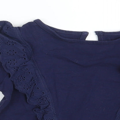 F&F Girls Blue   Basic T-Shirt Size 24 Months