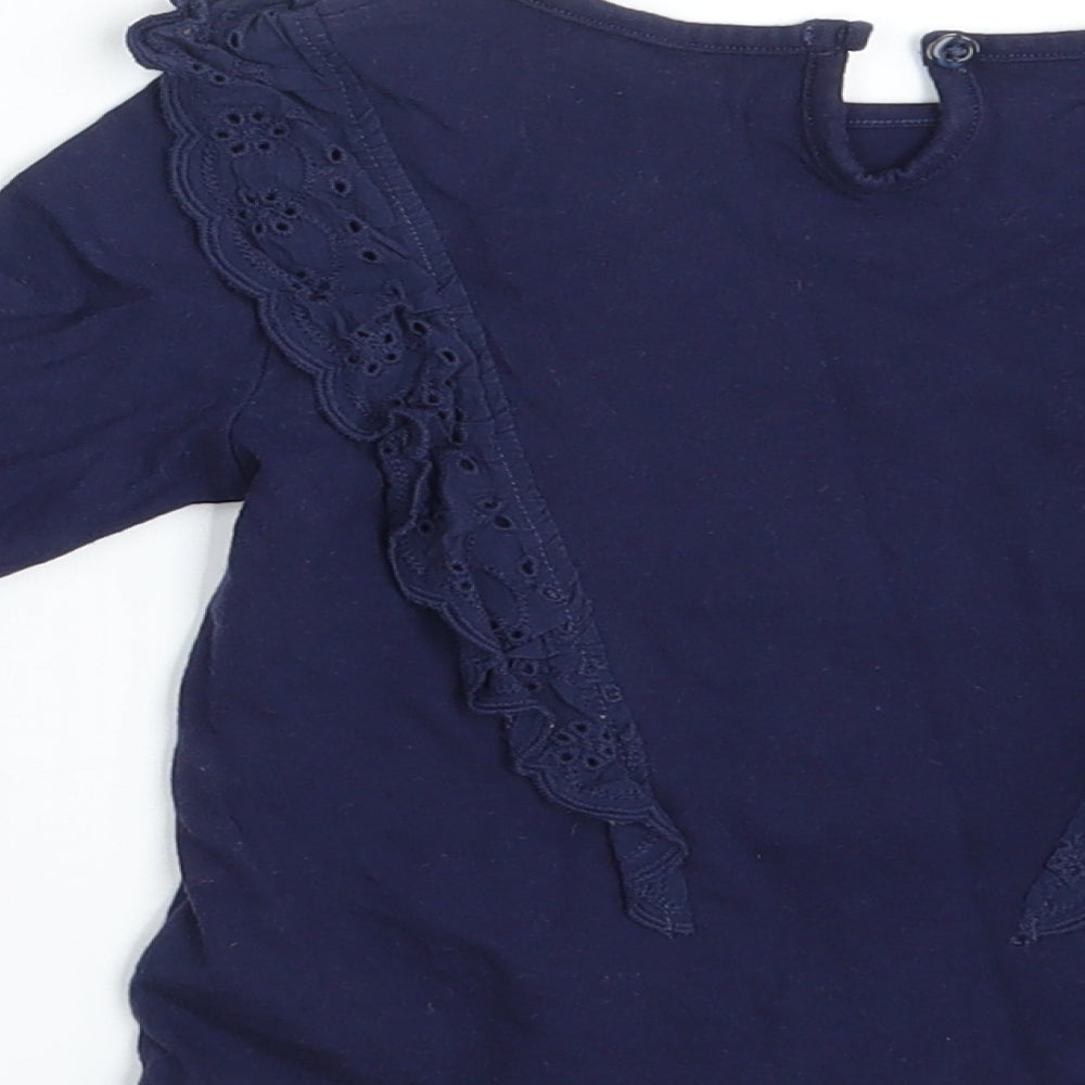 F&F Girls Blue   Basic T-Shirt Size 24 Months