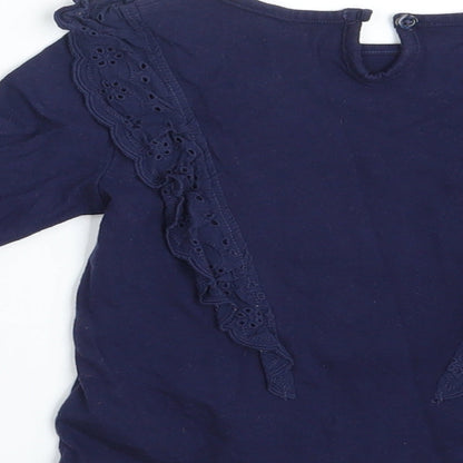 F&F Girls Blue   Basic T-Shirt Size 24 Months