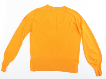 Womens UK Size XS NEXT Orange Pullover Jumper