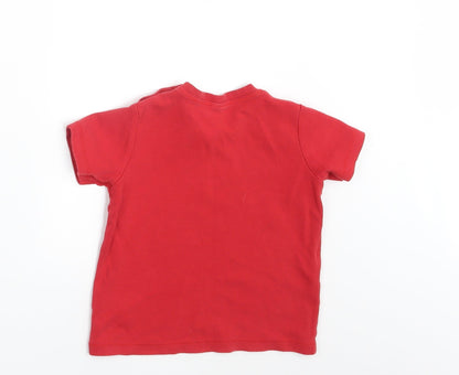 Babybugz Baby Red   Basic T-Shirt Size 18-24 Months