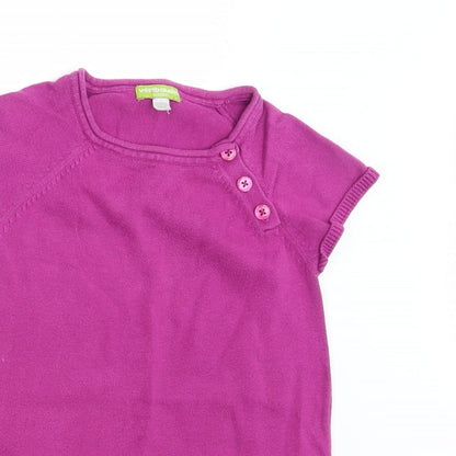 Vertbaudet Girls Purple   Pullover Jumper Size 4 Years