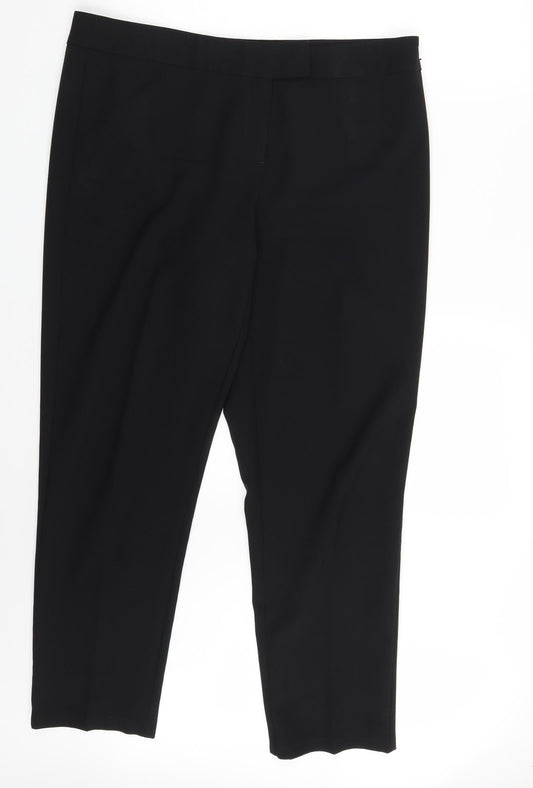 George Womens Black   Trousers  Size 16 L25 in