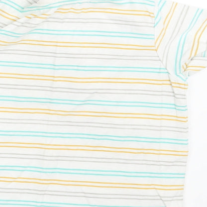 Matalan Boys White Striped  Basic T-Shirt Size 24 Months