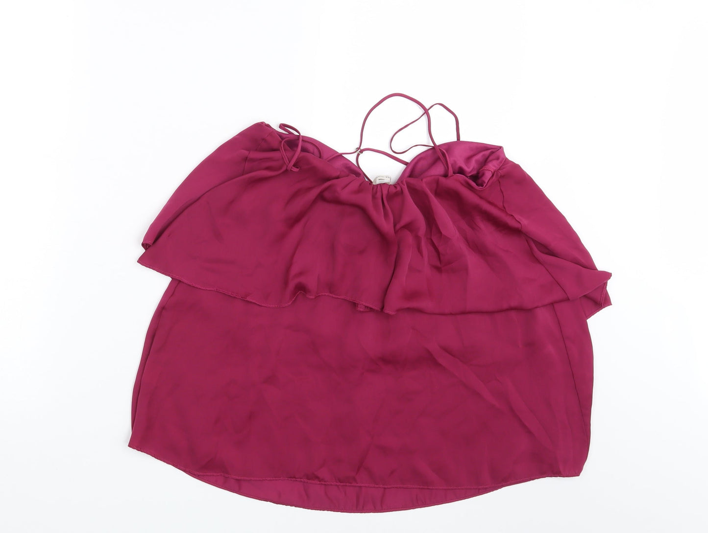 Womens UK Size 12 River Island Purple Basic Blouse