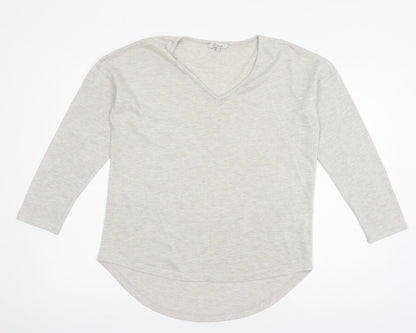 Womens UK Size 14 Peacocks Grey Pullover Jumper