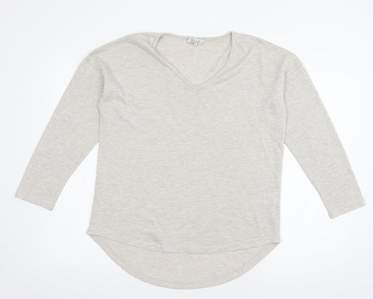 Womens UK Size 14 Peacocks Grey Pullover Jumper