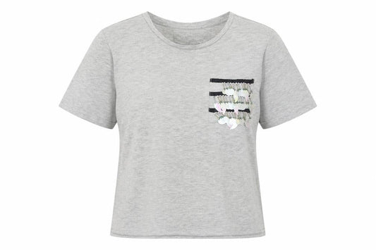 Womens UK Size 10 Very Grey Basic T-Shirt