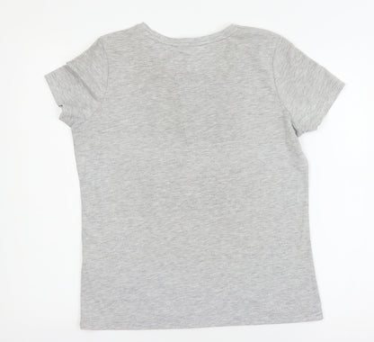 Womens UK Size 10 Very Grey Basic T-Shirt