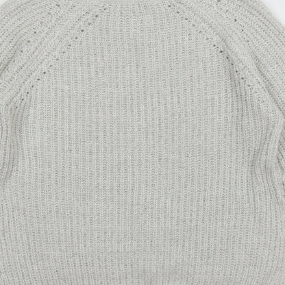 Womens UK Size S Papaya Grey Pullover Jumper