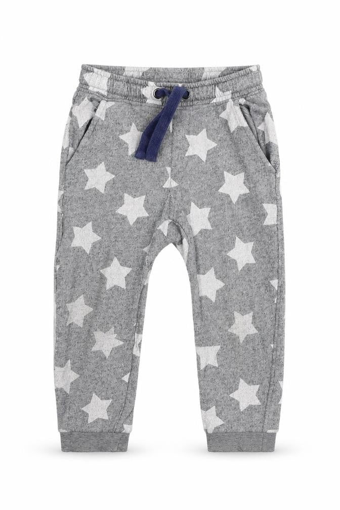Marks & Spencer Girls Grey Geometric Jersey Capri Pyjama Pants Size 3-4 Years  - Stars