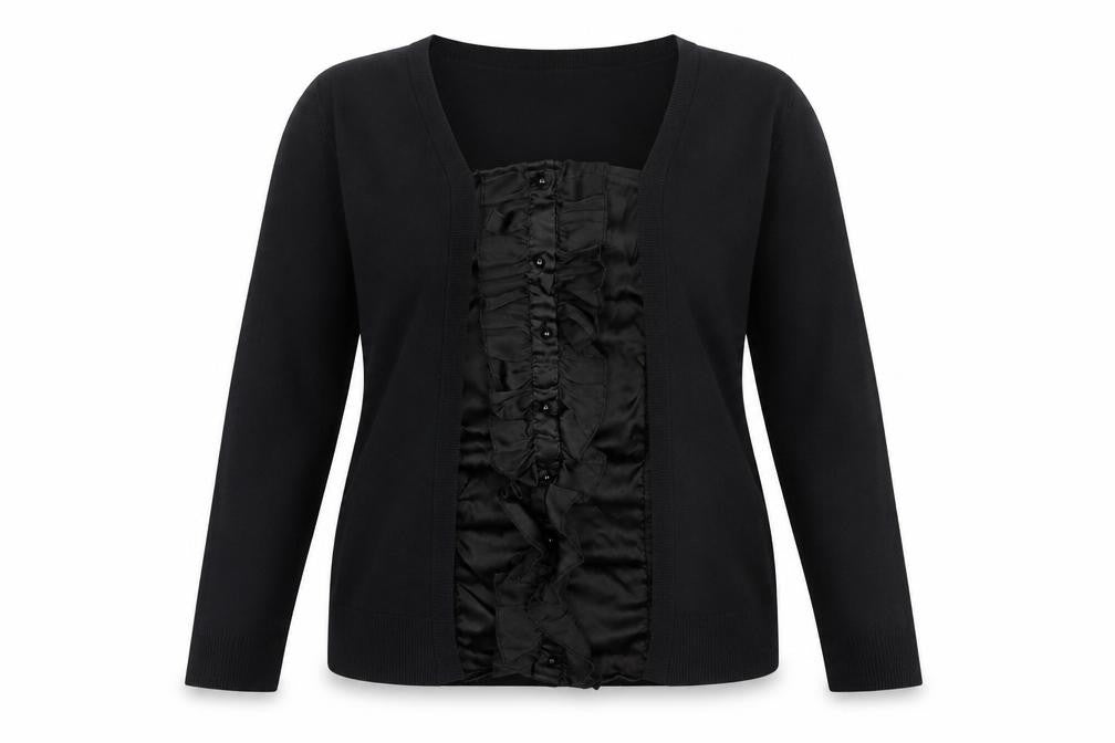 Bonmarché Womens Black Knit Pullover Jumper Size S