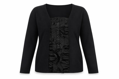 Bonmarché Womens Black Knit Pullover Jumper Size S