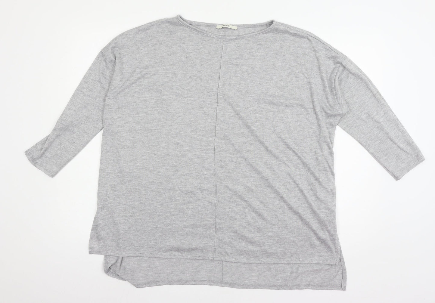 George Womens Grey  Knit Pullover Jumper Size 18