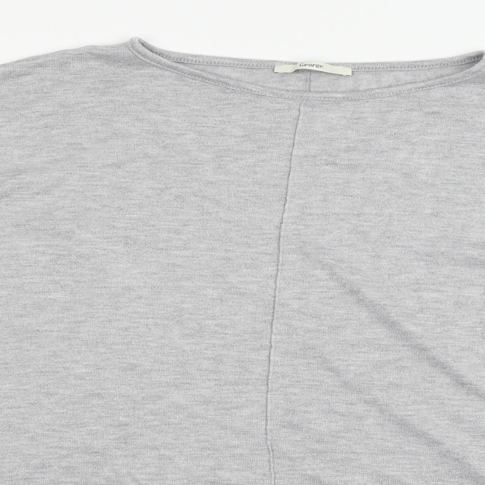 George Womens Grey  Knit Pullover Jumper Size 18