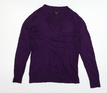 Womens UK Size XL Amisu Purple Pullover Jumper