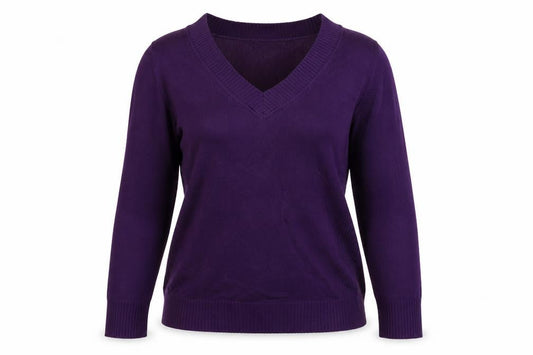 Womens UK Size XL Amisu Purple Pullover Jumper